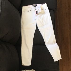 Lucky brand white denim crop jeans